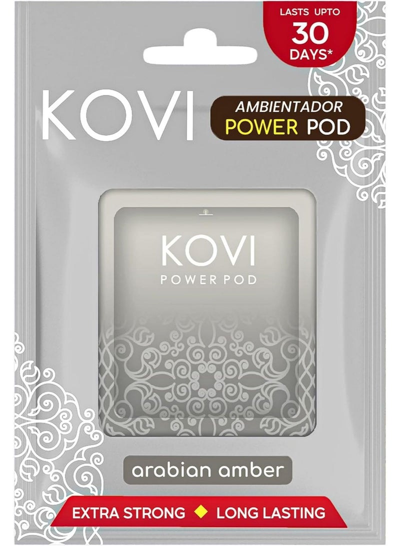 Kovi Air Fragrance Power Pod For Bathroom And Car Arabian Amber 10 G